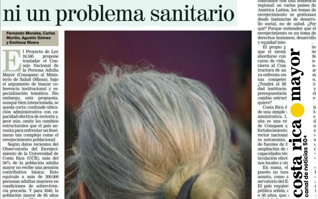El envejecimiento no es una enfermedad ni un problema sanitario