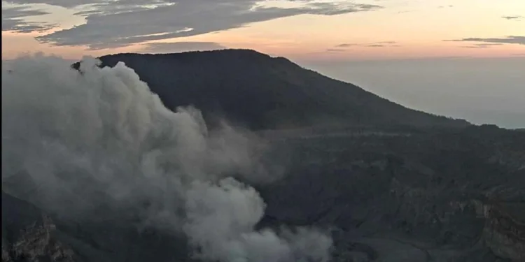 Ministerio de Salud emite alerta sanitaria por caída de ceniza y gases del volcán Poás