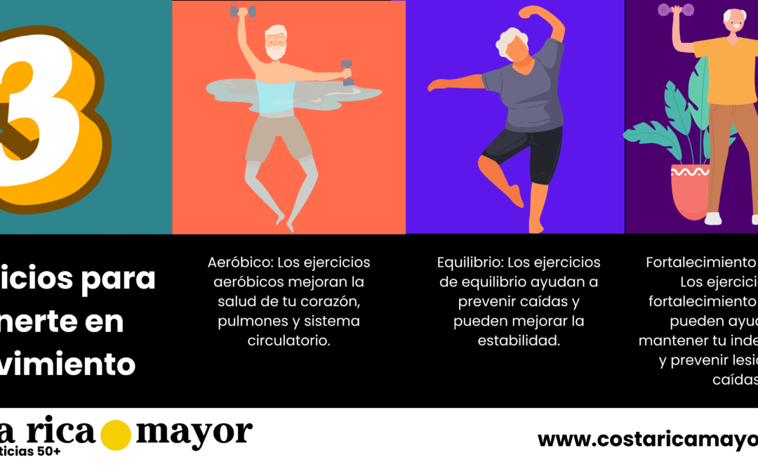 Salud: Tres ejercicios para ponerte en movimiento
