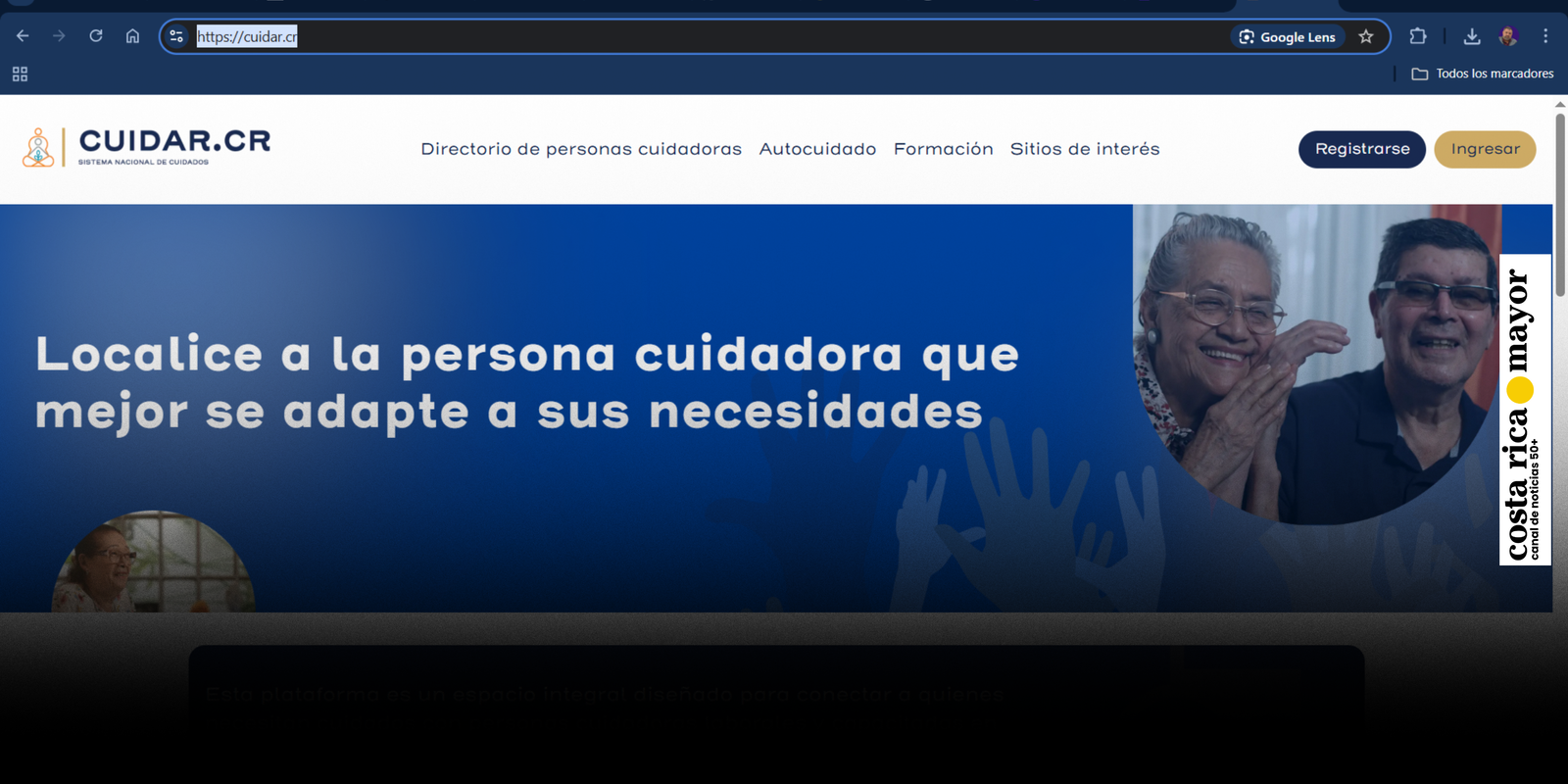 Cuidar.cr: la puerta de acceso a servicios de cuidado en Costa Rica