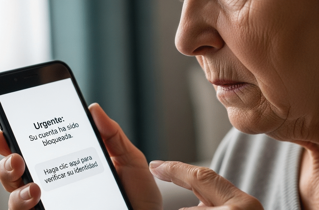 Mensajes de texto fraudulentos: cómo proteger a las personas adultas mayores sin caer en el alarmismo