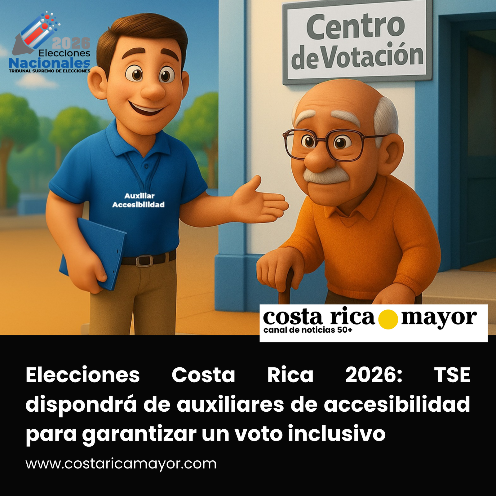 Elecciones Costa Rica 2026: TSE dispondrá de auxiliares de accesibilidad para garantizar un voto inclusivo