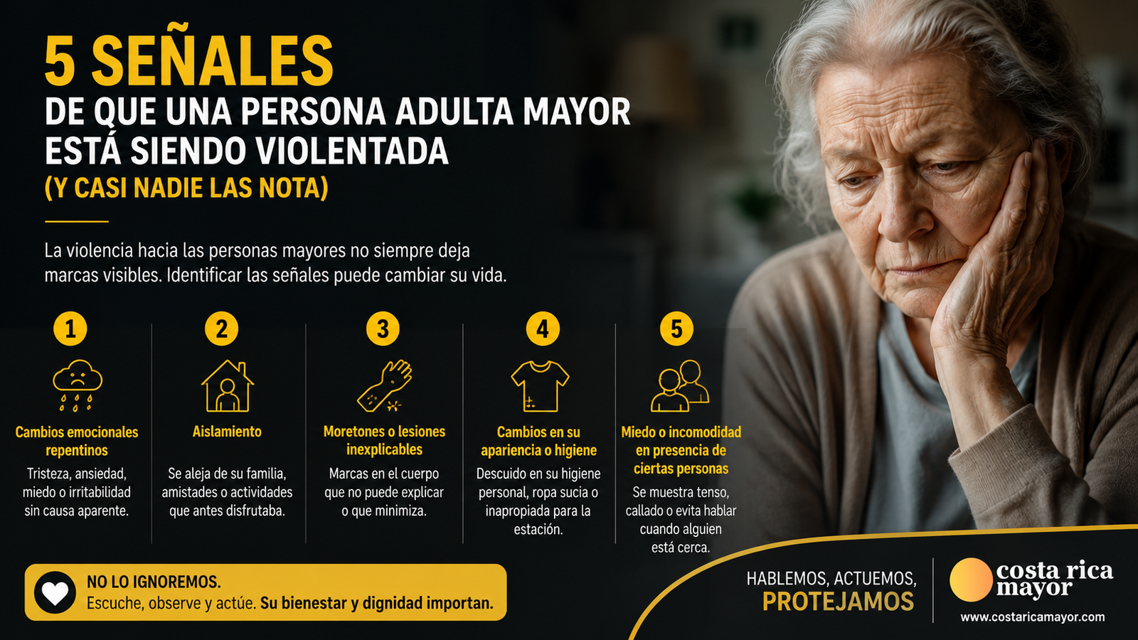5 señales de que una persona adulta mayor está siendo violentada (y casi nadie las nota)