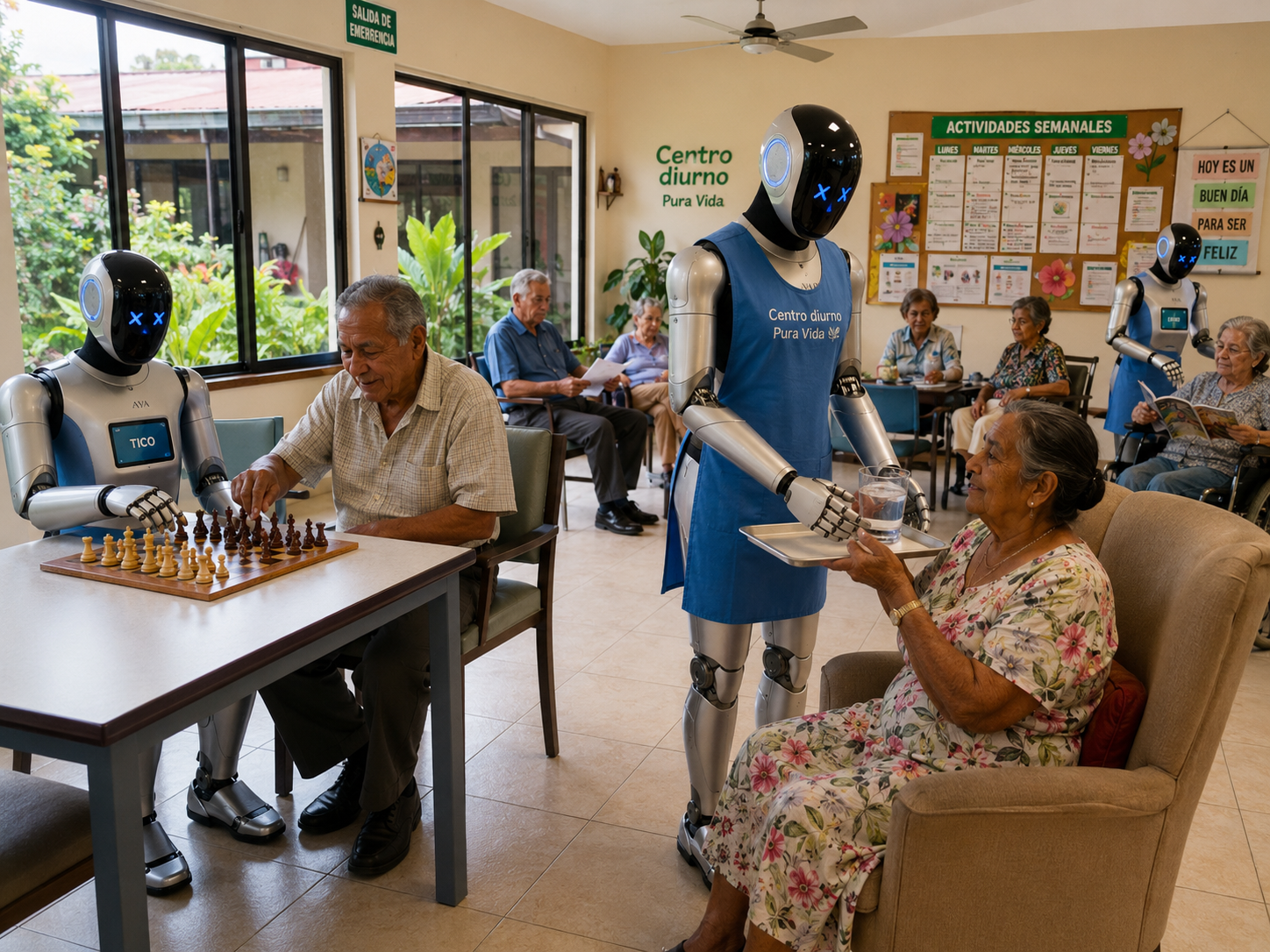 Robots con inteligencia artificial llegan al cuido de la vejez: ¿complemento o sustituto del afecto?