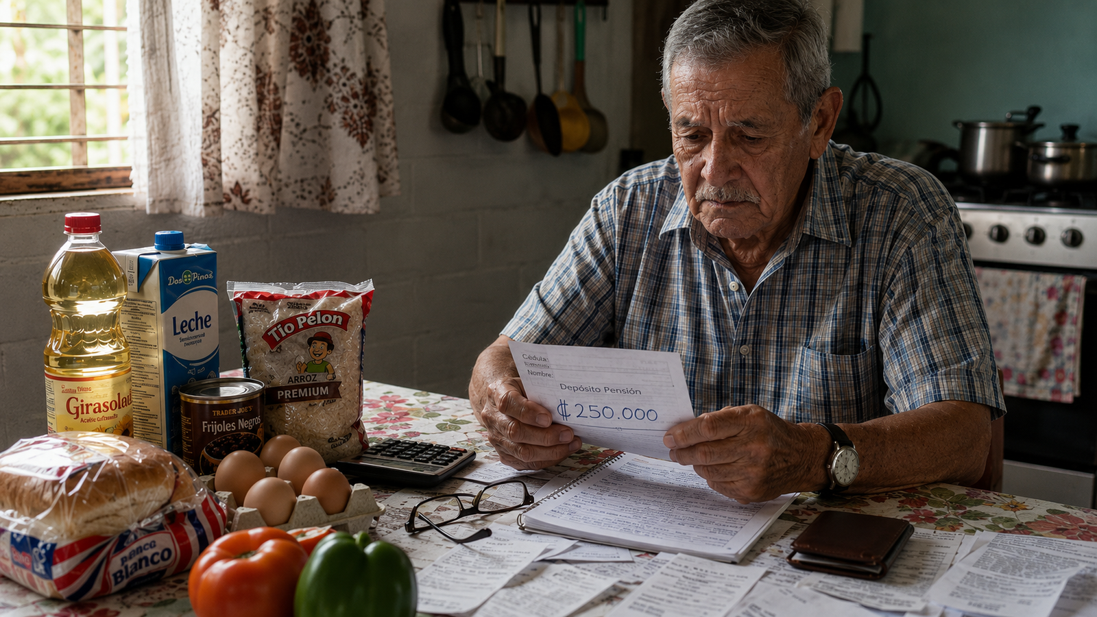 Las cuentas de don Jorge: lo que el IVA del 13% a la canasta básica significa para quien vive con ₡250.000 de pensión