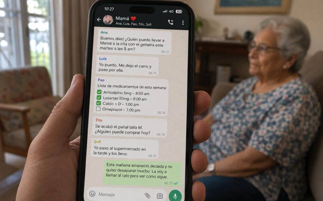 El grupo de WhatsApp de la familia: cómo usarlo bien para cuidar a su mamá o su papá