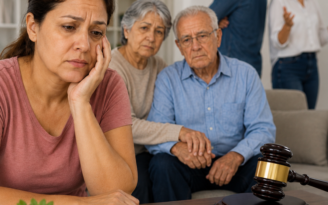 Cuido a mis padres y mis hermanos no ayudan: ¿puedo ponerles pensión?