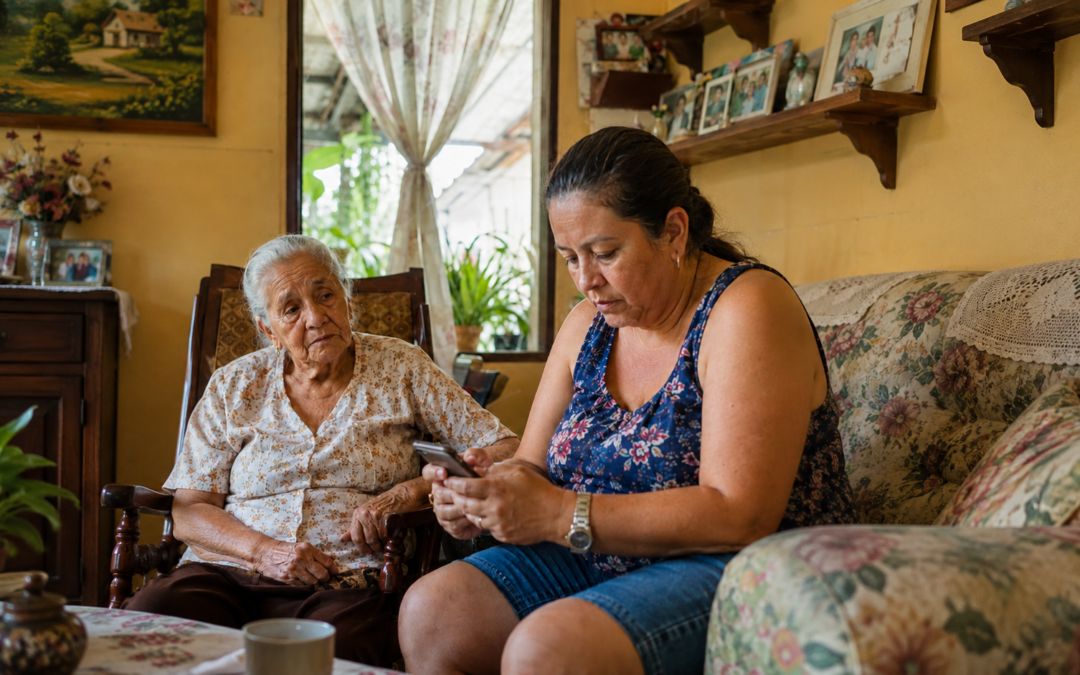 Fue a visitar a su mamá, pero pasó una hora viendo el celular: ¿eso también puede ser soledad?