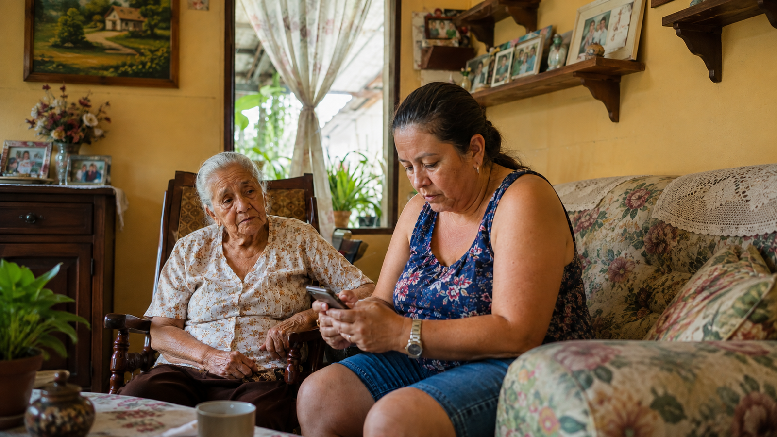 Fue a visitar a su mamá, pero pasó una hora viendo el celular: ¿eso también puede ser soledad?