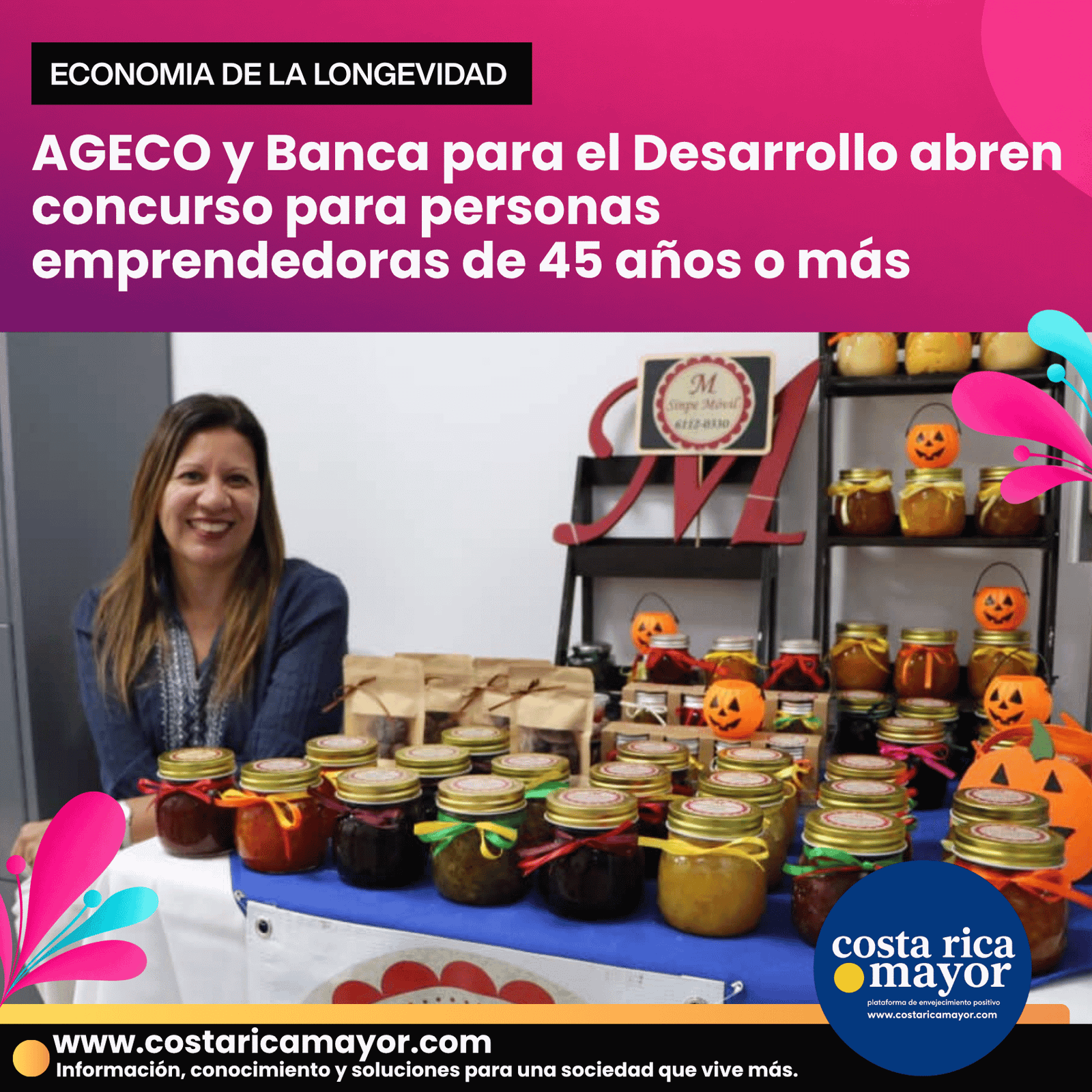AGECO y Banca para el Desarrollo abren concurso para personas emprendedoras de 45 años o más