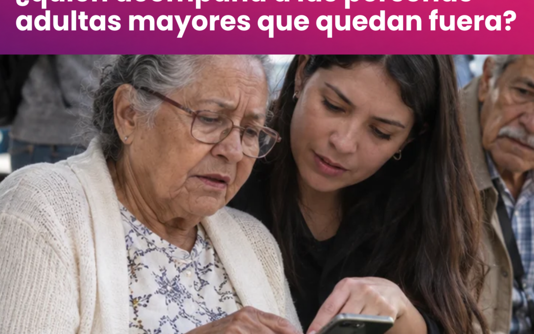 Todo se hace por una aplicación: ¿quién acompaña a las personas adultas mayores que quedan fuera?