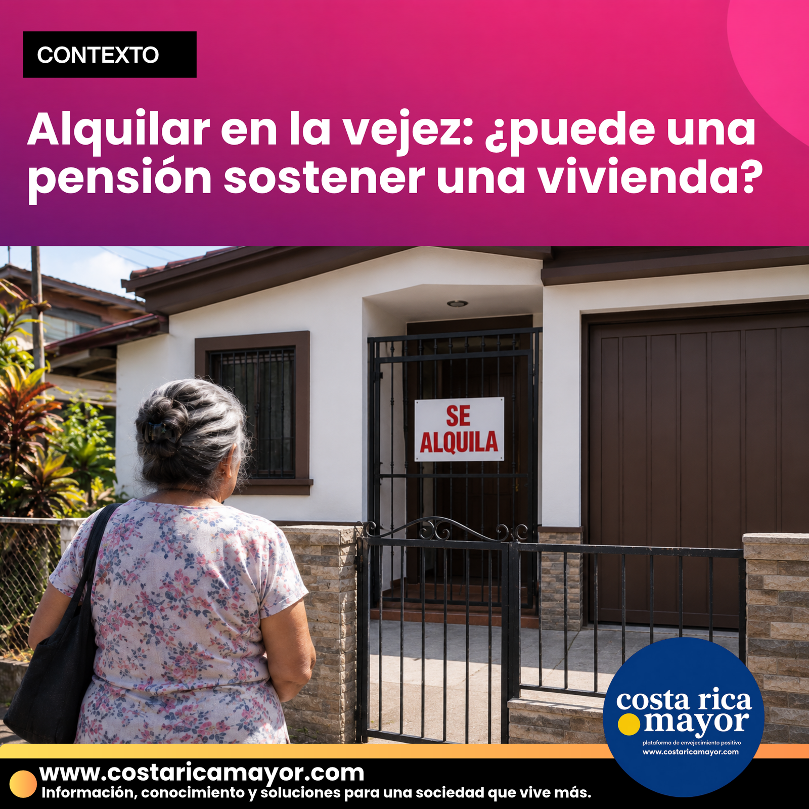 Alquilar en la vejez: ¿puede una pensión sostener una vivienda?