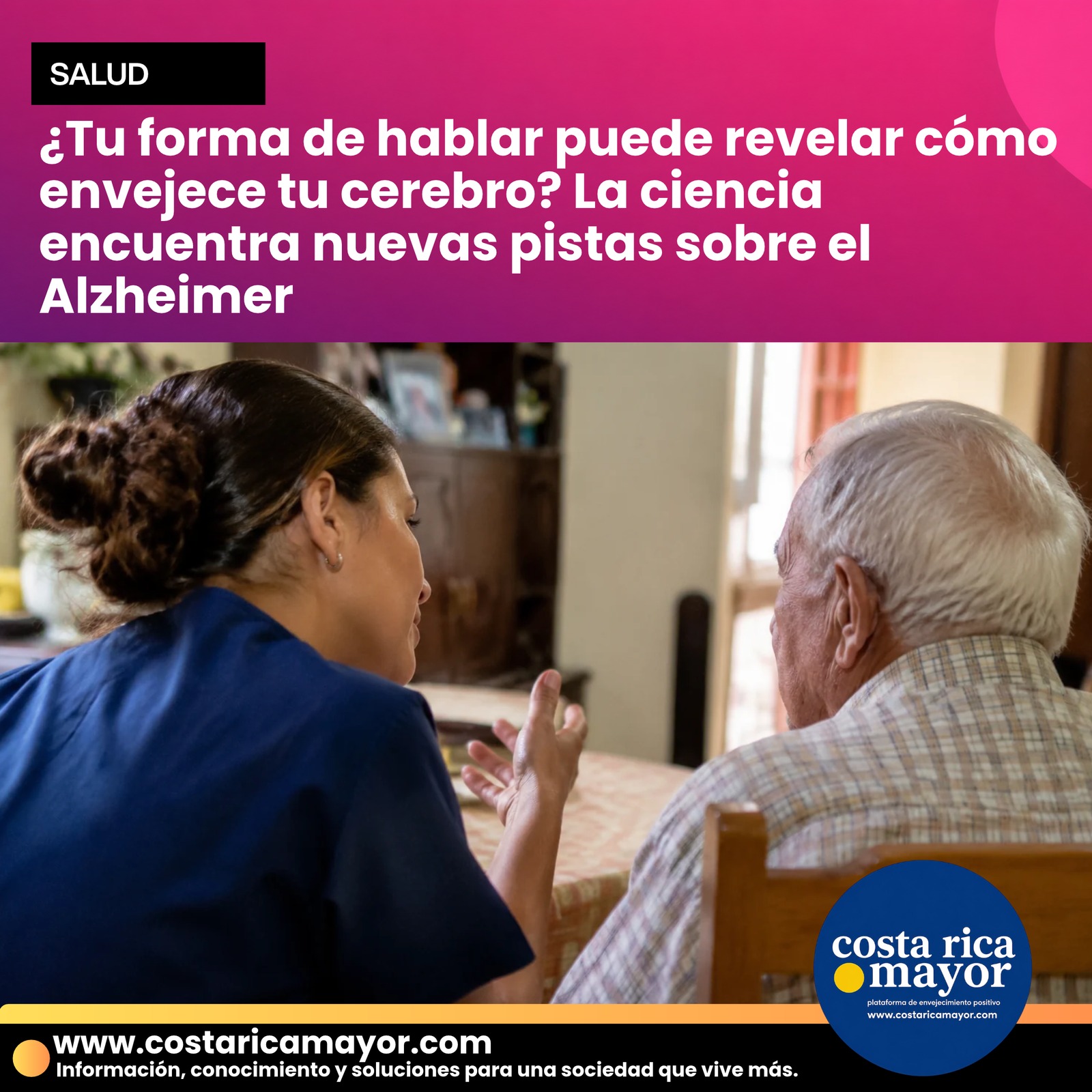 ¿Tu forma de hablar puede revelar cómo envejece tu cerebro? La ciencia encuentra nuevas pistas sobre el Alzheimer