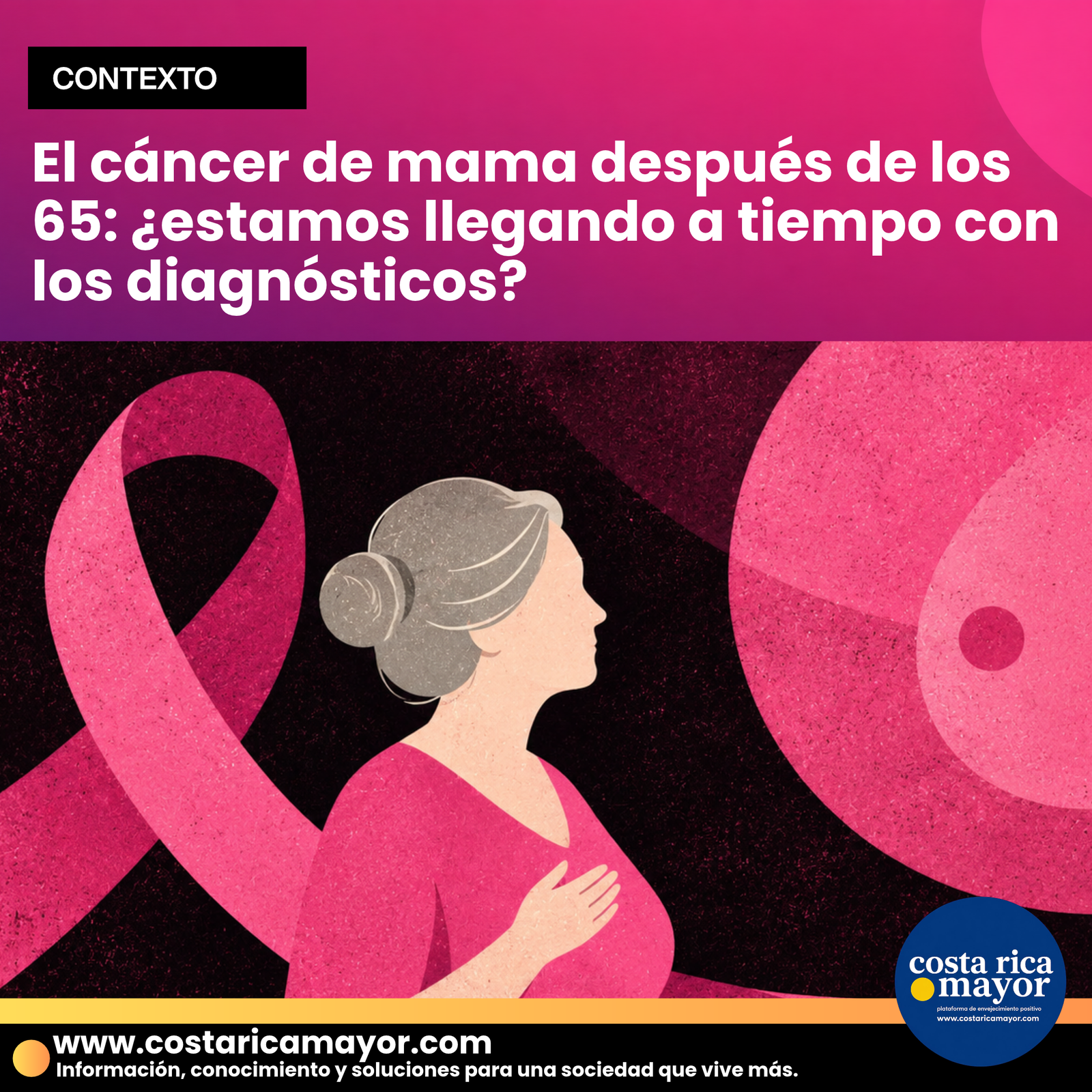 El cáncer de mama después de los 65: ¿estamos llegando a tiempo con los diagnósticos?