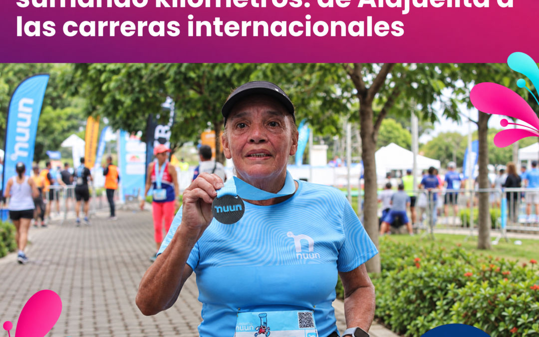 Rosario tiene 79 años y sigue sumando kilómetros: de Alajuelita a las carreras internacionales